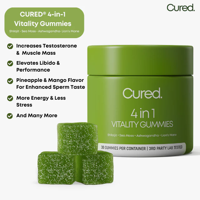 4th Of July Sale - CURED® 4-in-1 Vitality Gummies